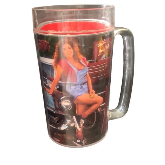 Vintage SNAP-ON Tools Thermo-Serv Plastic Mug Beer Coffee Anita Jan Feb 1992 - Picture 8 of 11